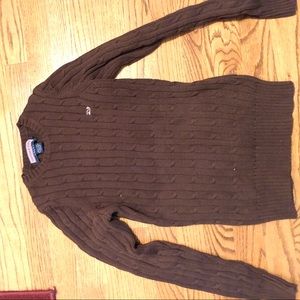 PRICE DROP Vineyard Vines Brown cable knit sweater
